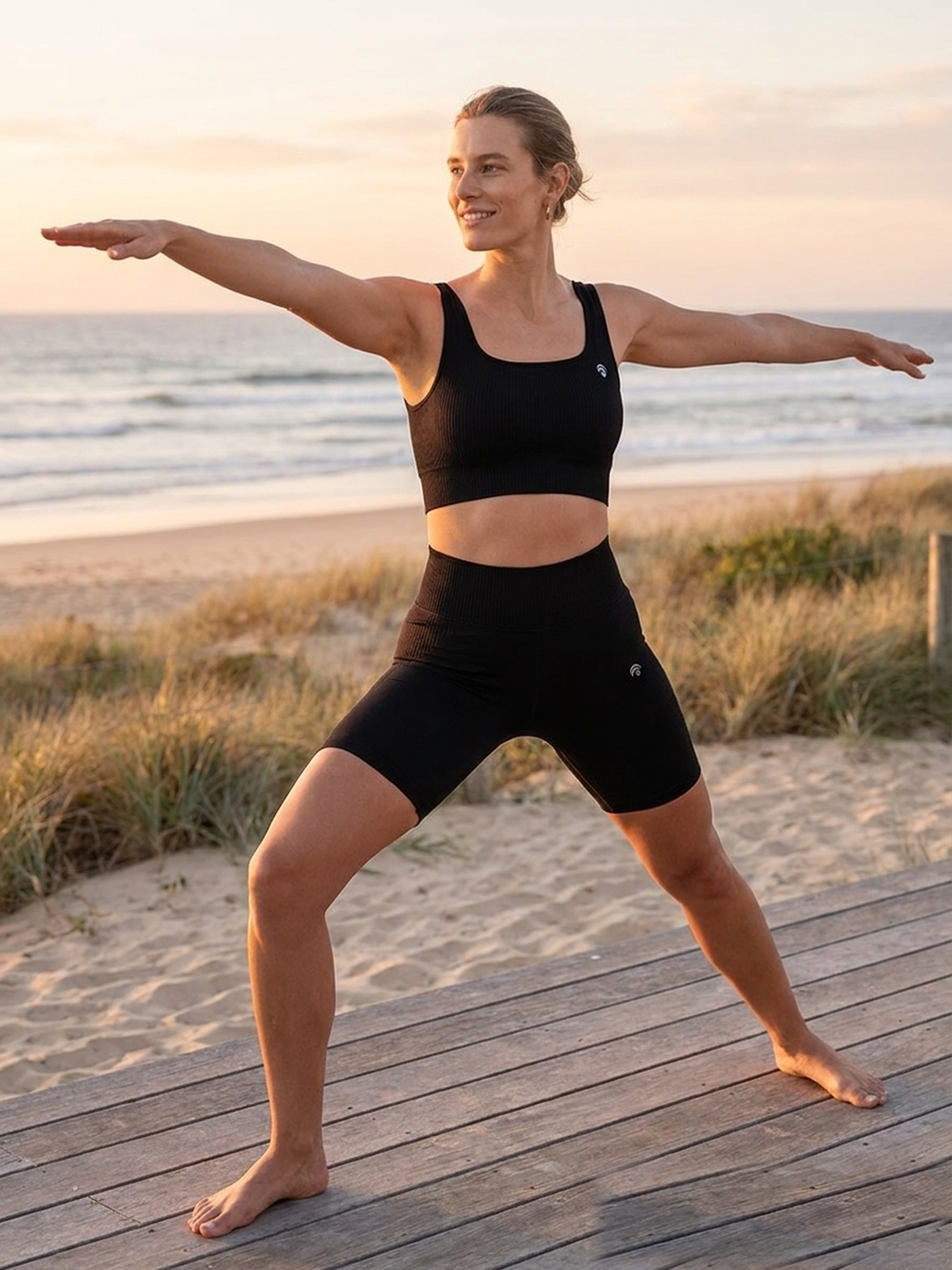 Sydney Short Set - Black - Yoga Set