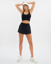Athena Hotpant Set - Black - Black