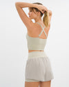 Athena Hotpant Set - Dove Grey