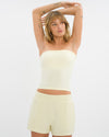 Aurelia Brooke Short Set - Light Silky Yellow