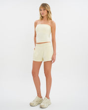 Aurelia Brooke Short Set - Light Silky Yellow