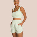 Beauty Frottee Set - Sage Green