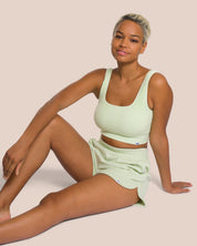 Beauty Frottee Set - Sage Green