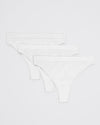 Cloudy Thong Set Deluxe - White