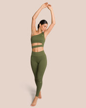 Elodie Asymmetric Set - Deep Pine Green