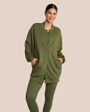 Elodie Bomber Jacket Set Deluxe - Deep Pine Green
