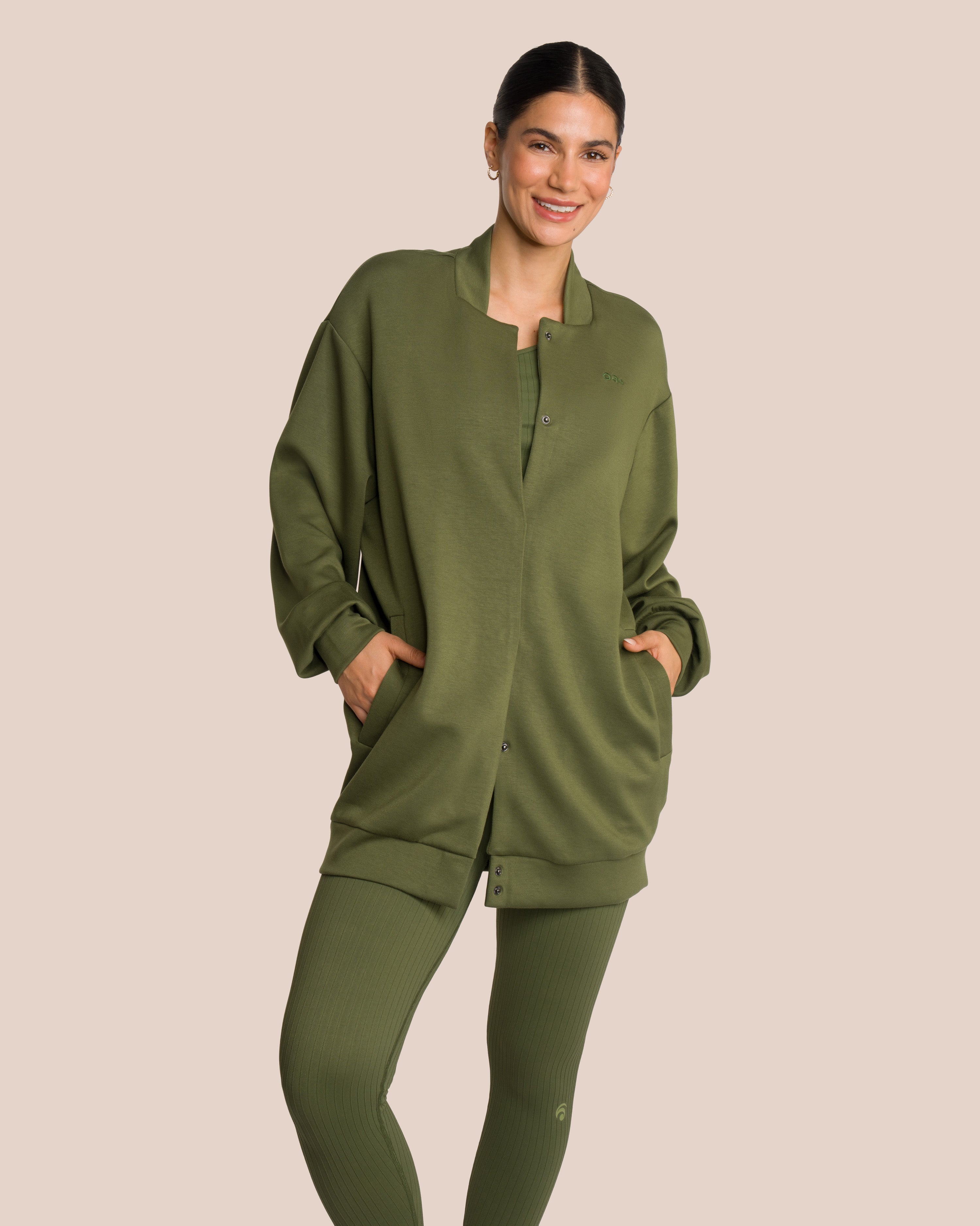 Elodie Bomber Jacket Set Deluxe - Deep Pine Green