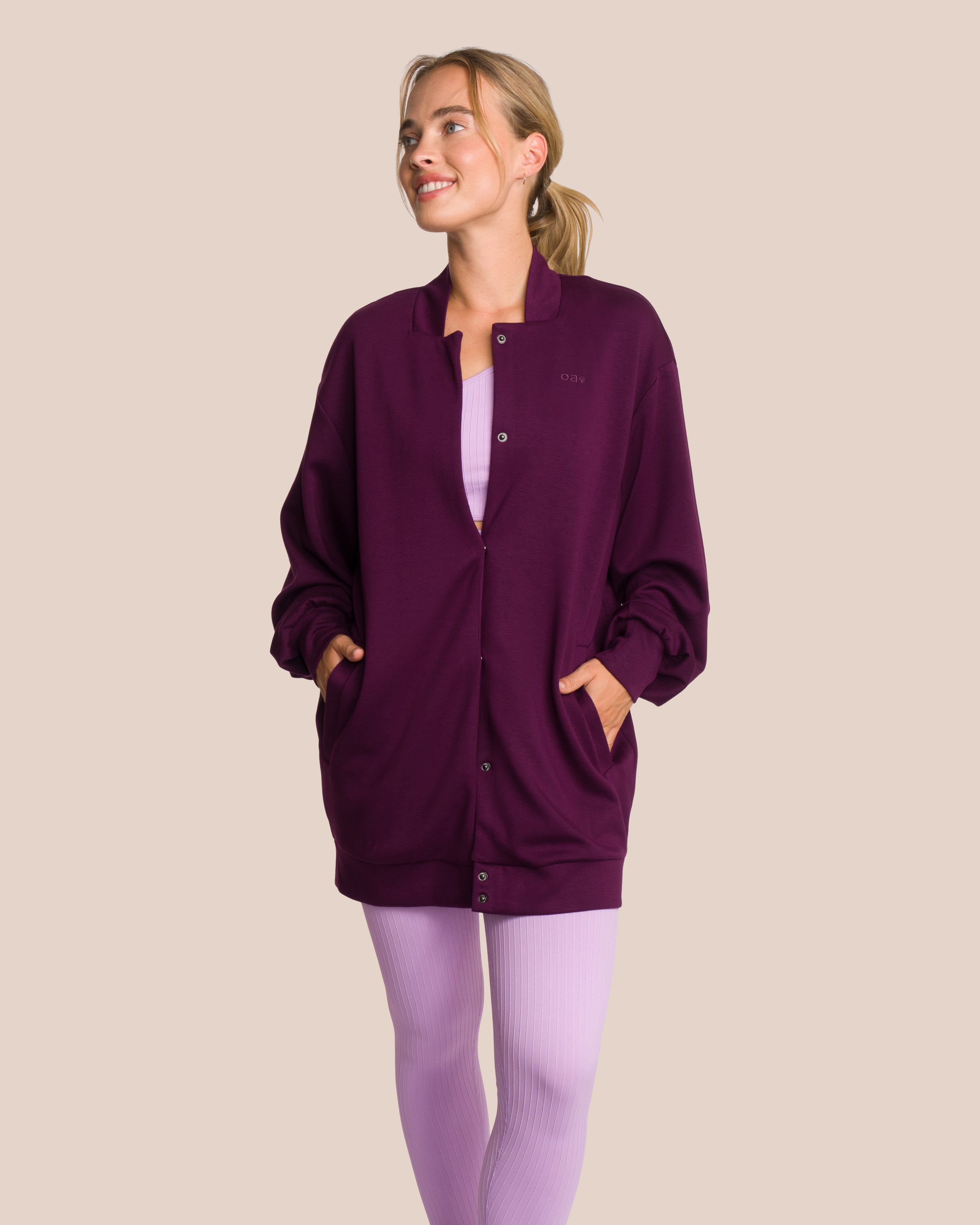 Elodie Bomber Jacket Set Deluxe - Misty Lavender & Shadow Lilac