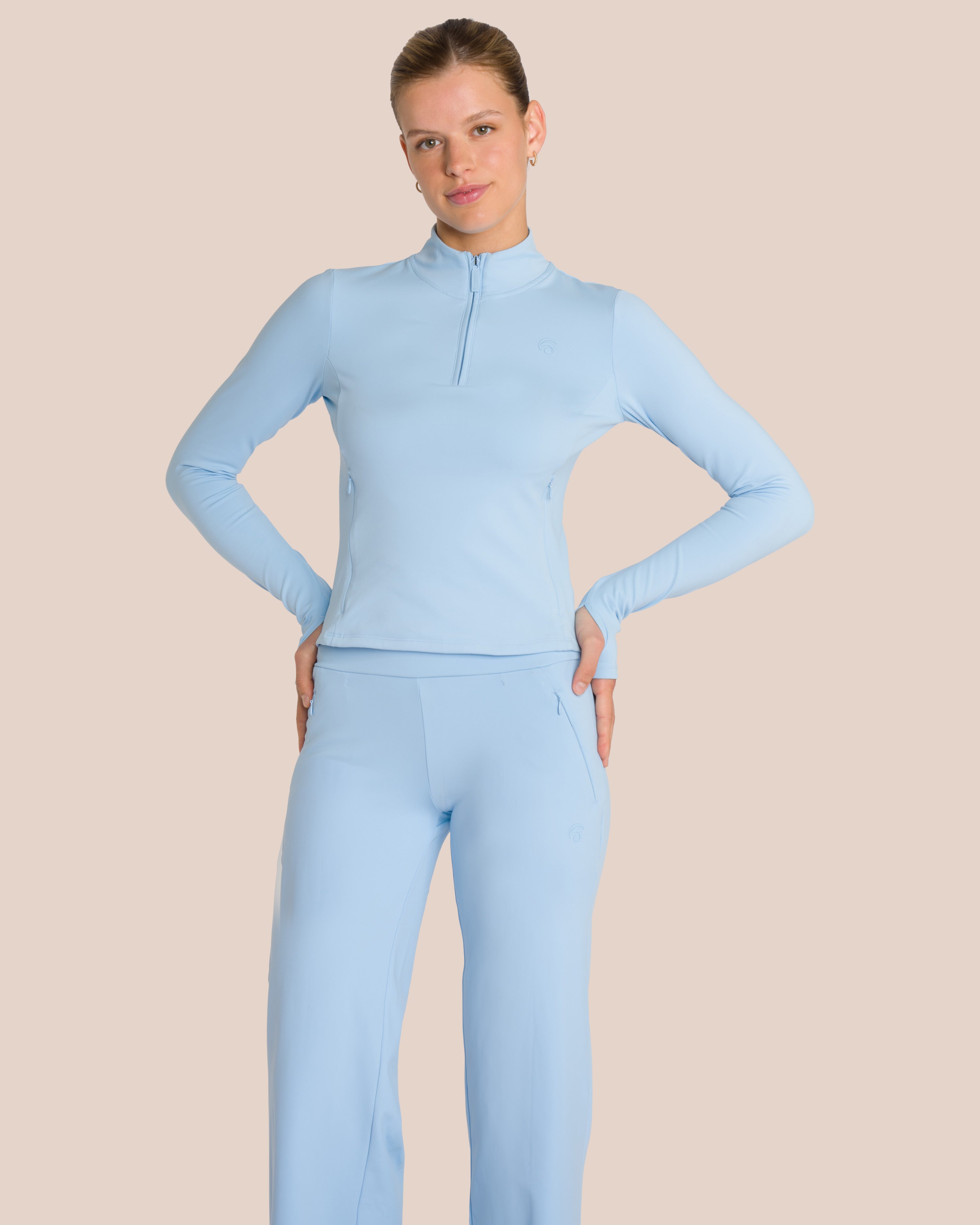 Florence Layer Straight Leg Set - Glacial Blue