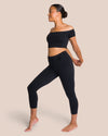 Gianna Off Shoulder Set - Black