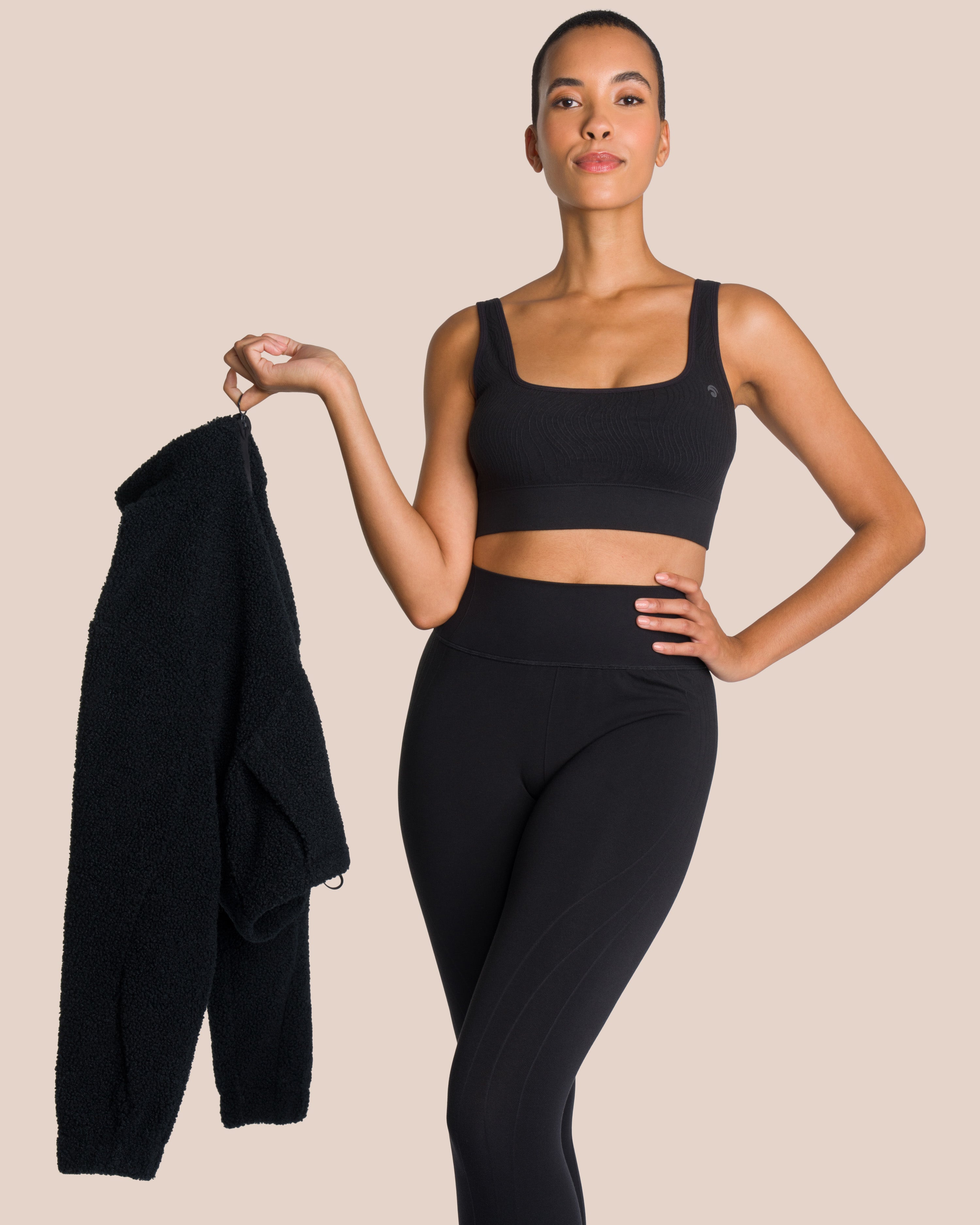 Joelle Fleece Set Deluxe - Black