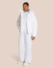 Joelle Puffer Onesie Set - Crystal White