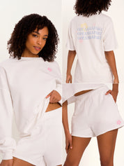 Lola Short Sweat Set Deluxe - White