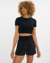 Marina Short Cropped Set - Black