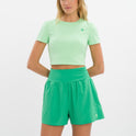 Marina Short Cropped Set - Holly Green & Light Cider Green