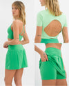 Marina Skirt Set Deluxe - Holly Green & Light Cider Green