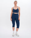 Maya Capri Set - Dark Navy