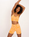 Maya Hotpant Set - Mandarine Orange Tie Dye