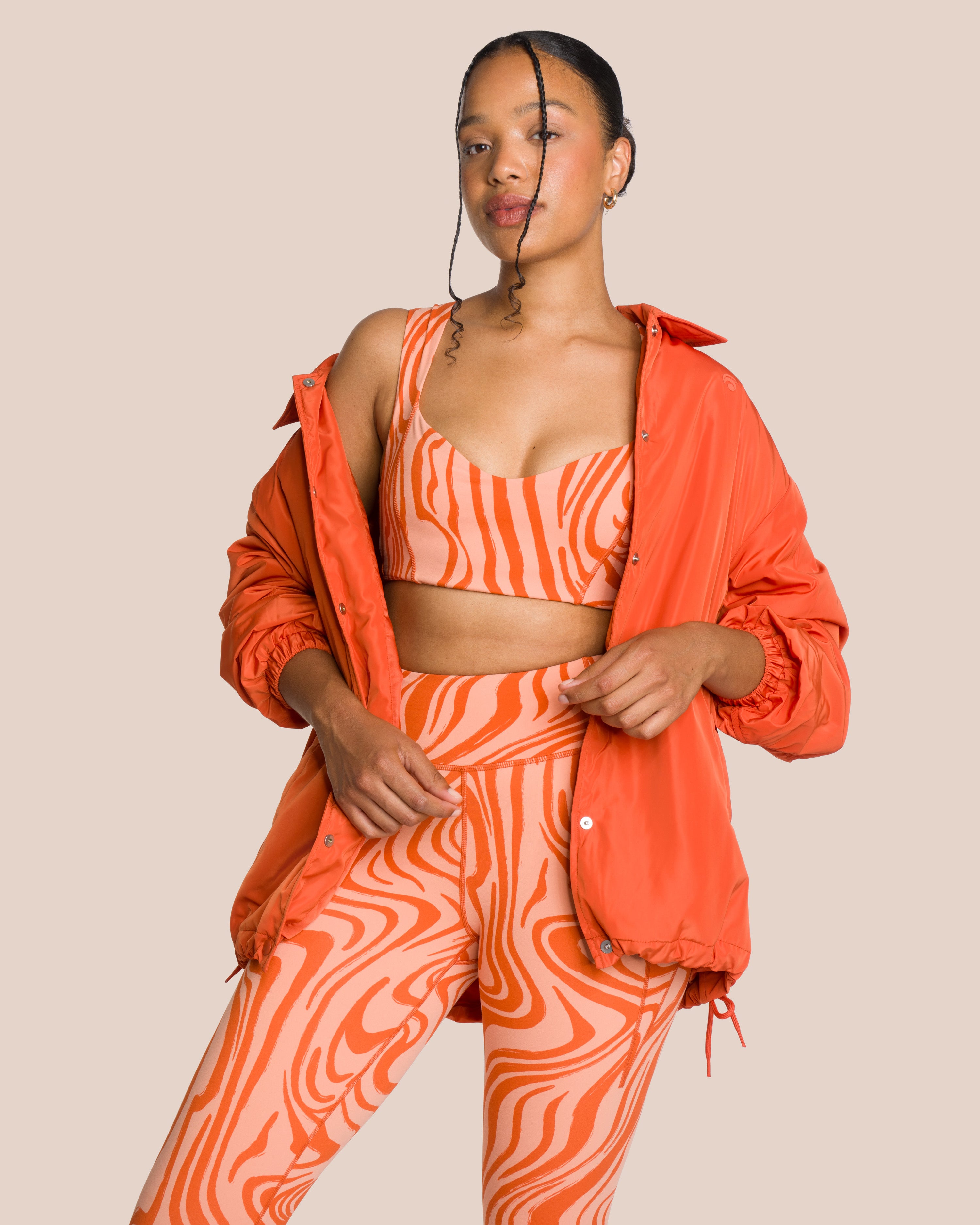 Shania Set Deluxe - Mellow Peach Swirl & Burnt Orange