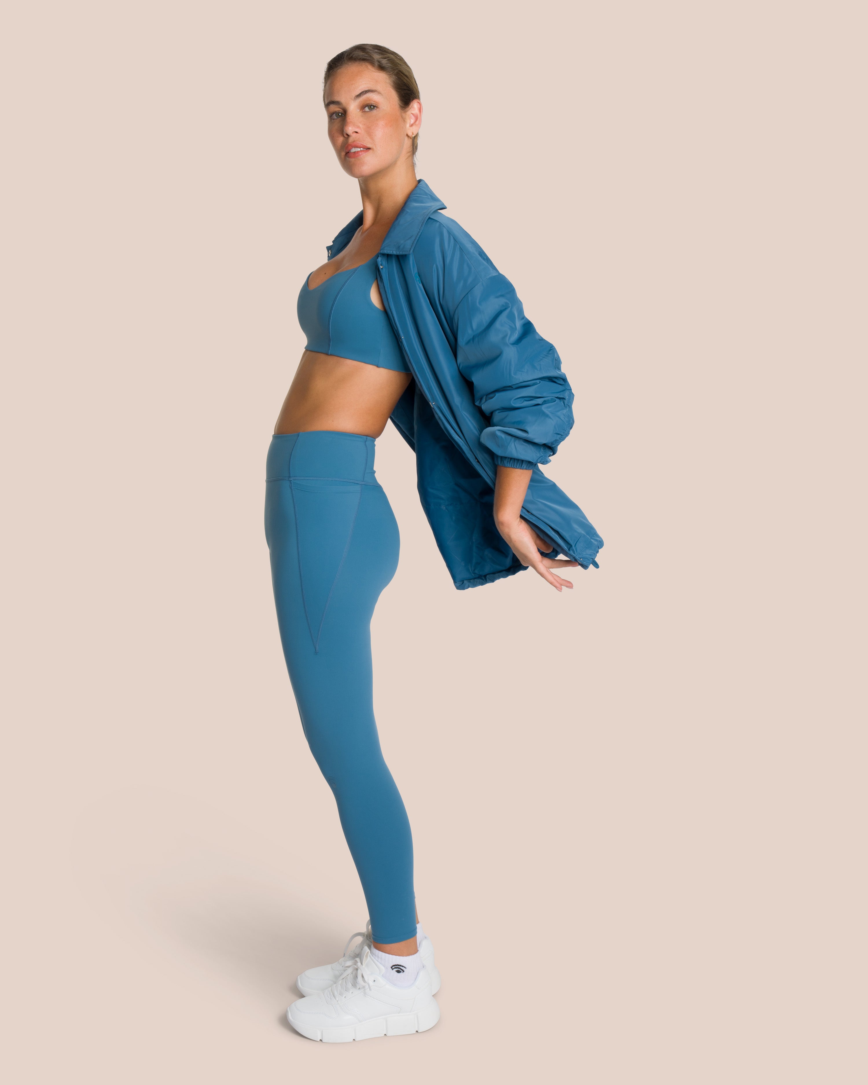 Shania Set Deluxe - Teal - Yoga Set