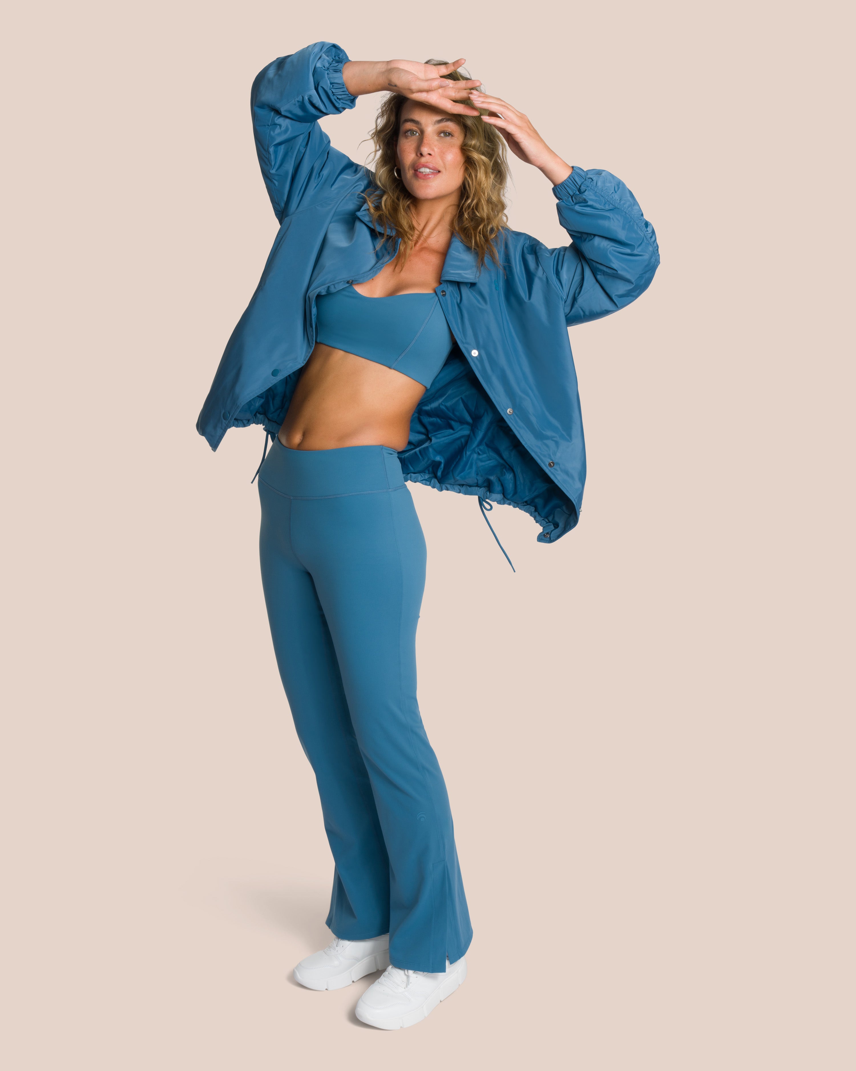 Shania Flared Set Deluxe - Teal