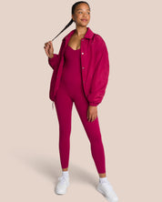 Shania Jumpsuit Set - Deep Plum