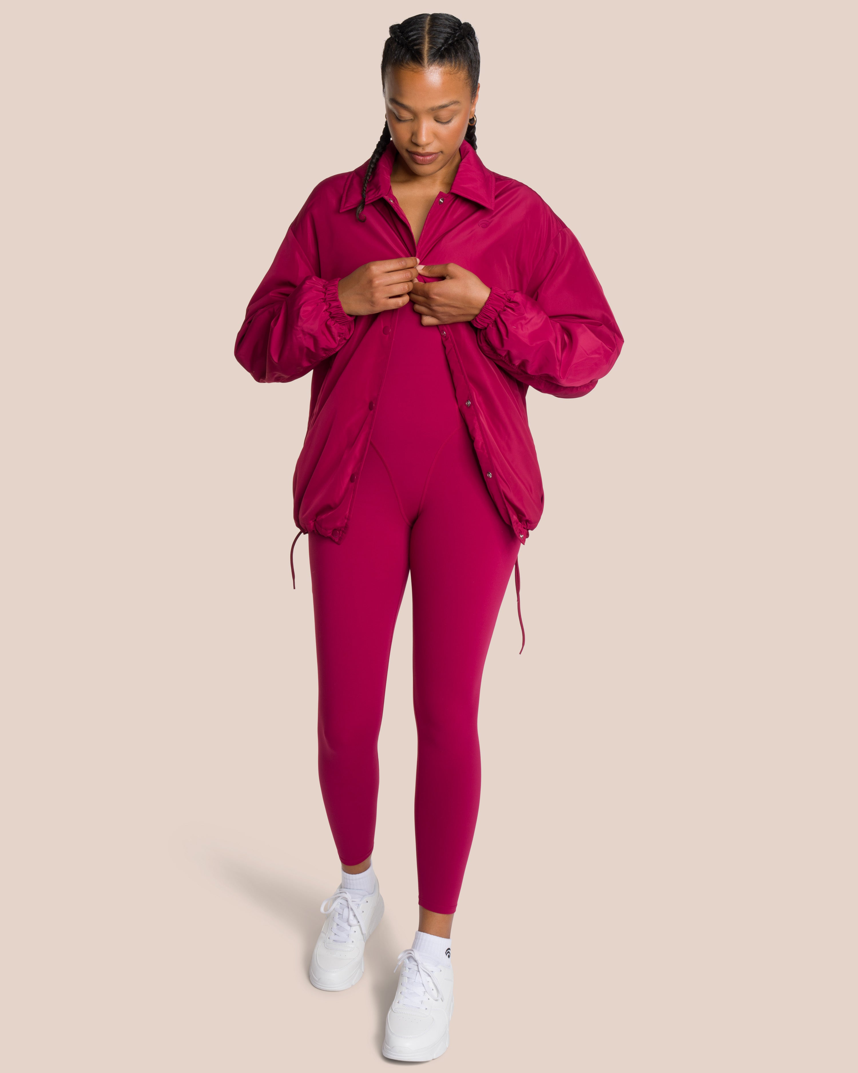 Shania Jumpsuit Set - Deep Plum