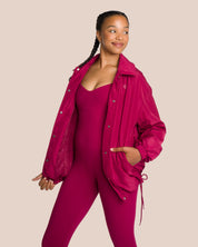 Shania Jumpsuit Set - Deep Plum