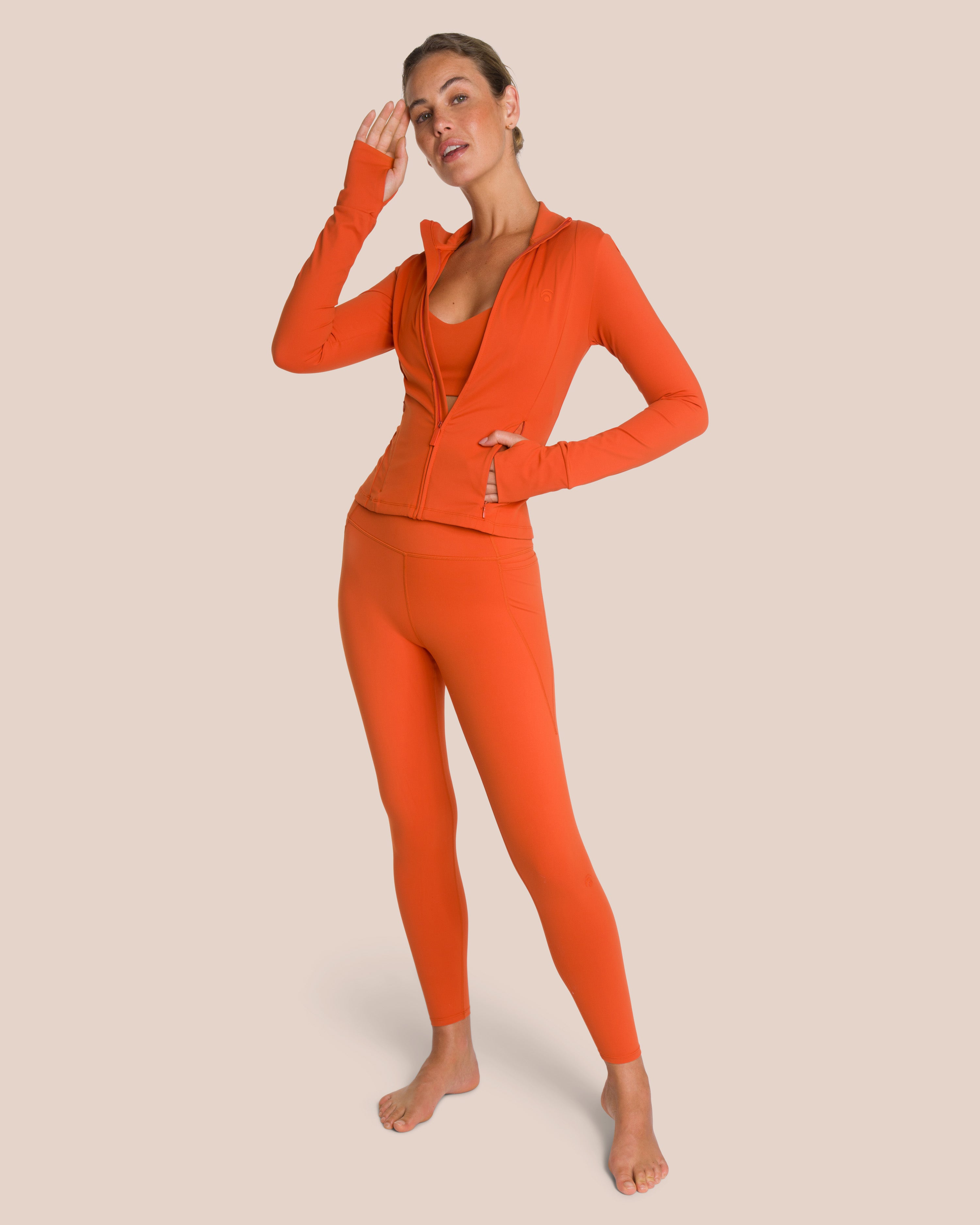Shania Zip Set Deluxe - Burnt Orange