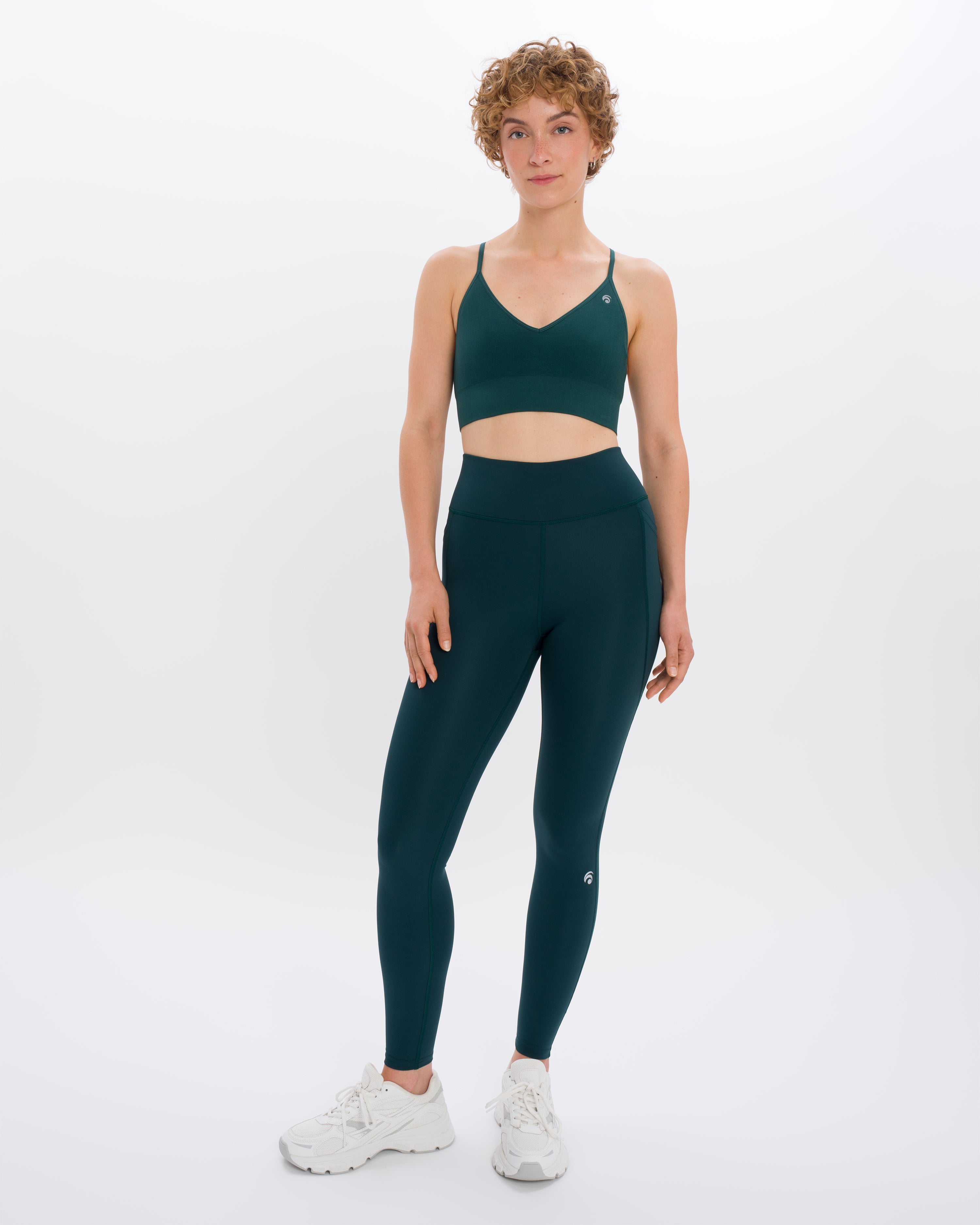 Tuta Sportiva Da Yoga Per Donna 2 Pezzi: Reggiseno E Leggings A Vita Alta - Traspirante - Foto 2