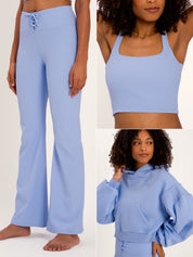 Talia Flared Set Deluxe - Serenity Blue