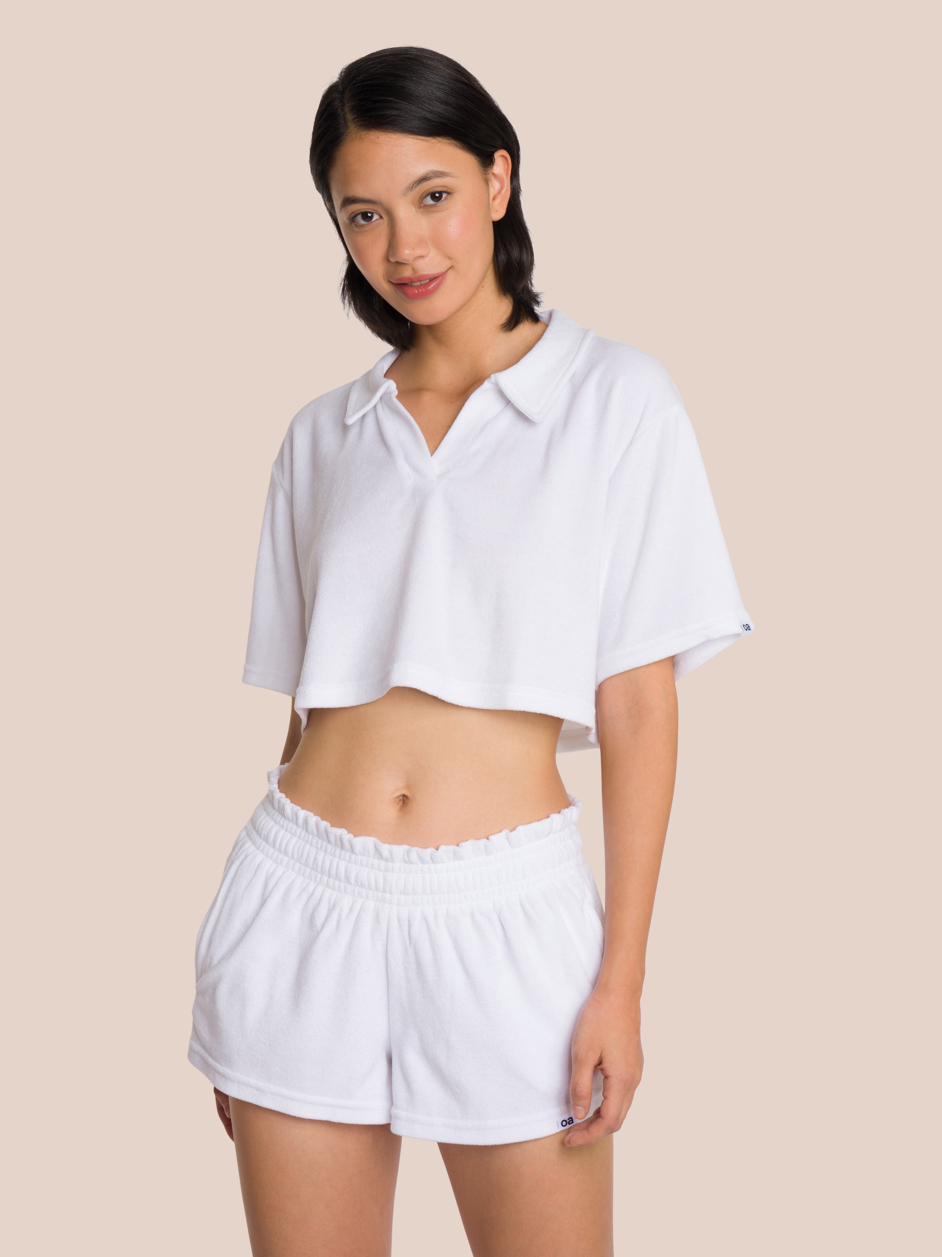 Set Oceans Apart Willow Polo Y Short Mujer - Verde Oliva ¡Conjunto Veraniego!