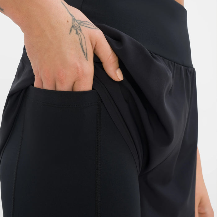 Versteckte Tasche am inneren, rechten Bein